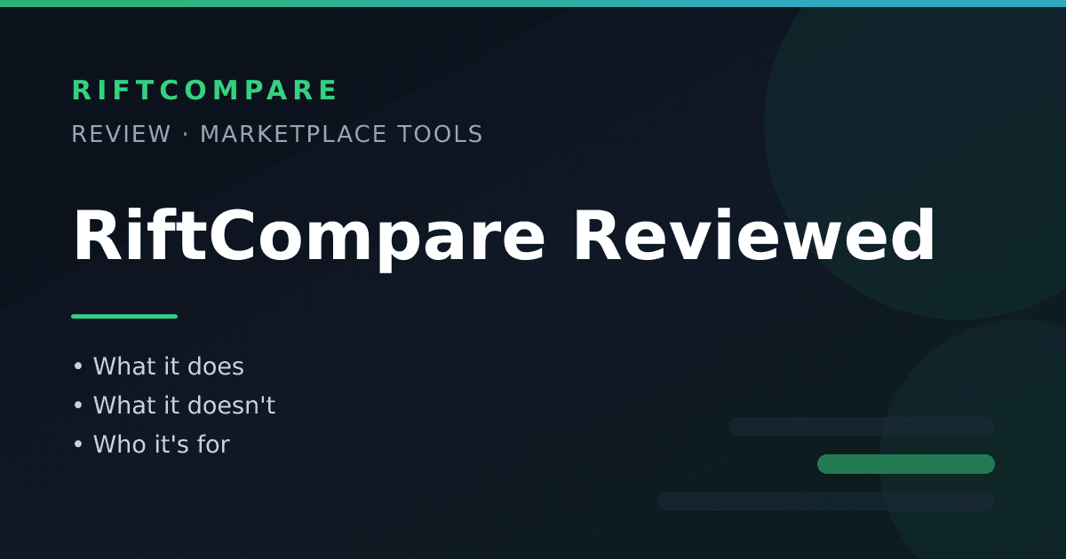 RiftCompare reviewed — what the Riftbound price comparison tool does, what it doesn't, and who it's for