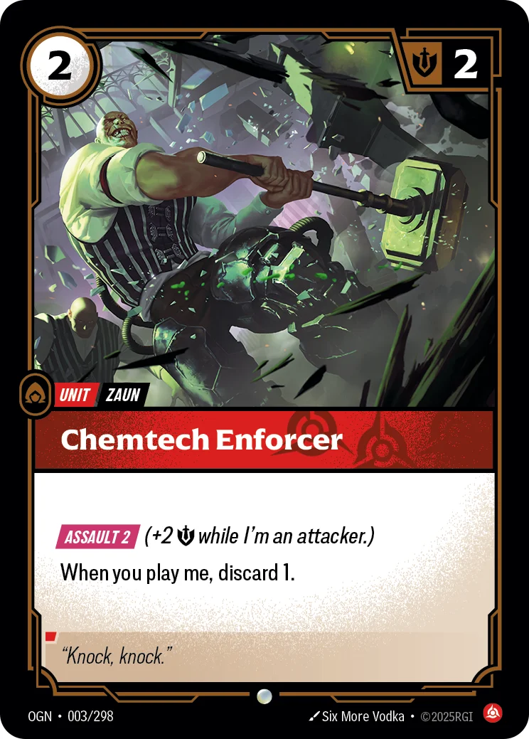 Chemtech Enforcer — Riftbound card OGN 003