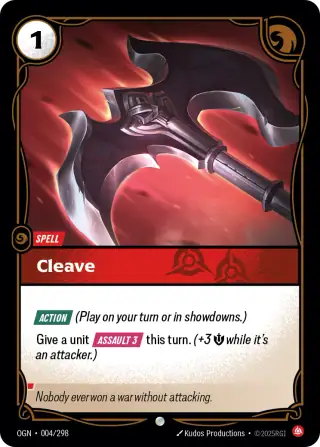Cleave — Riftbound card OGN 004