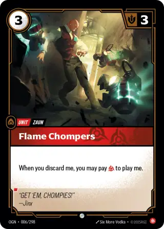 Flame Chompers — Riftbound card OGN 006