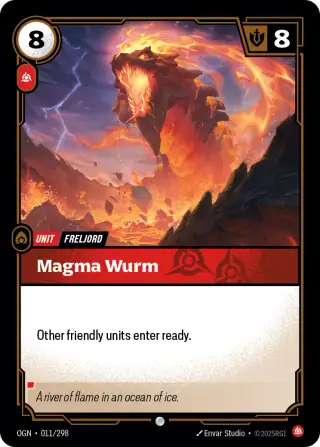 Magma Wurm — Riftbound card OGN 011