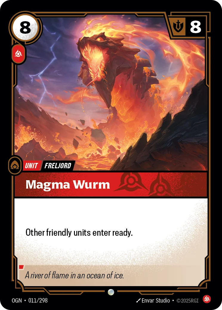Magma Wurm — Riftbound card OGN 011