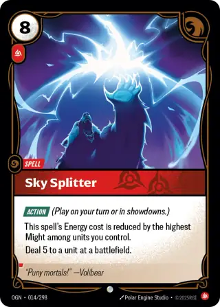 Sky Splitter — Riftbound card OGN 014