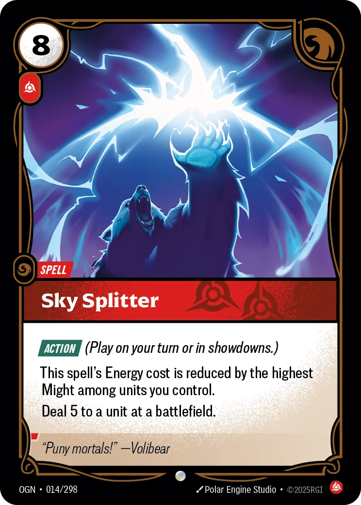 Sky Splitter — Riftbound card OGN 014