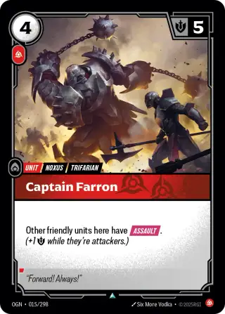 Captain Farron — Riftbound card OGN 015