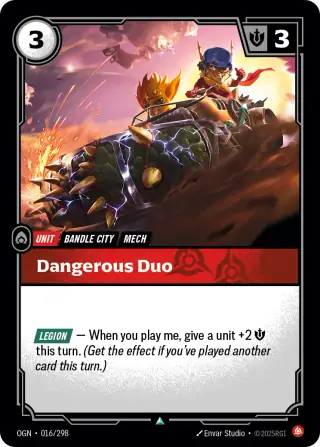 Dangerous Duo — Riftbound card OGN 016