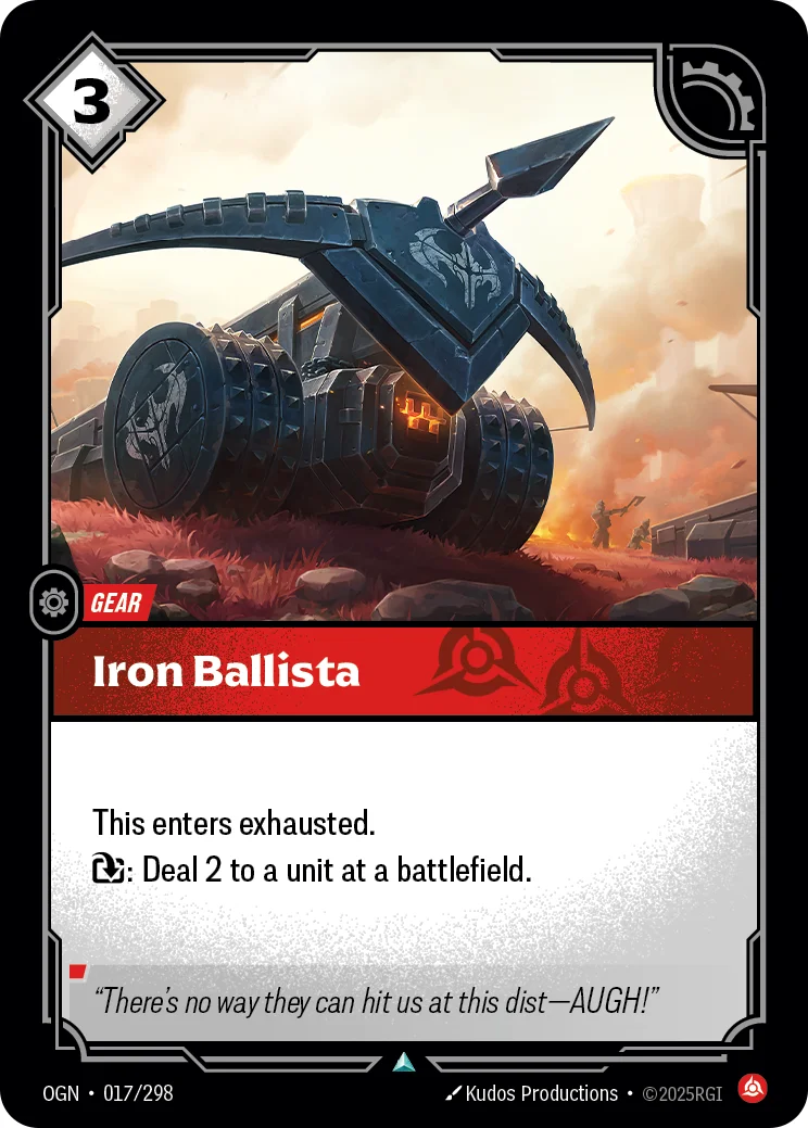 Iron Ballista — Riftbound card OGN 017