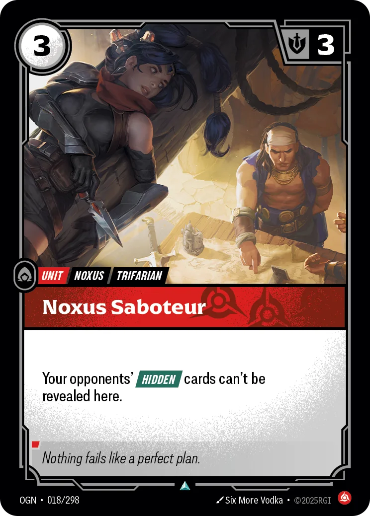 Noxus Saboteur — Riftbound card OGN 018