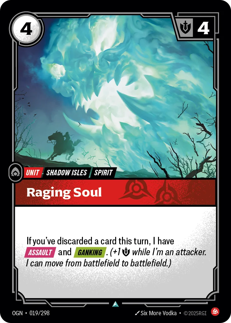 Raging Soul — Riftbound card OGN 019