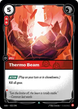 Thermo Beam — Riftbound card OGN 022