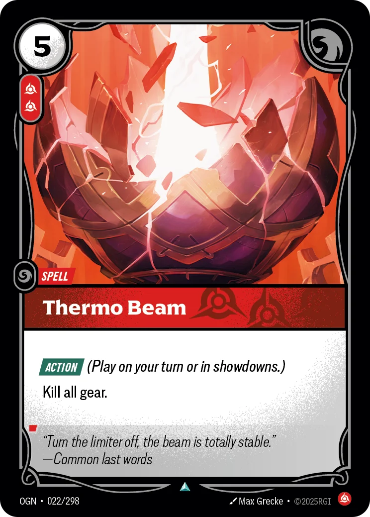 Thermo Beam — Riftbound card OGN 022