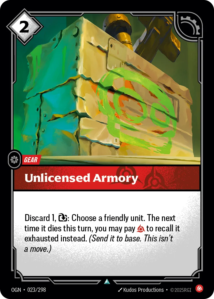 Unlicensed Armory — Riftbound card OGN 023