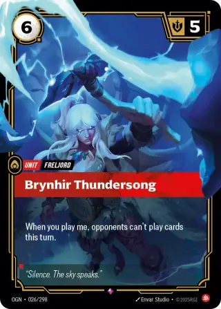 Brynhir Thundersong — Riftbound card OGN 026