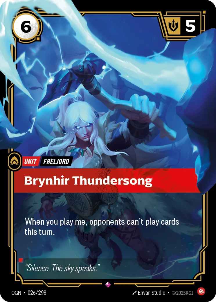Brynhir Thundersong — Riftbound card OGN 026