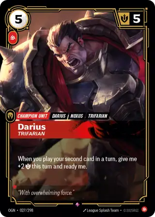 Darius, Trifarian — Riftbound card OGN 027