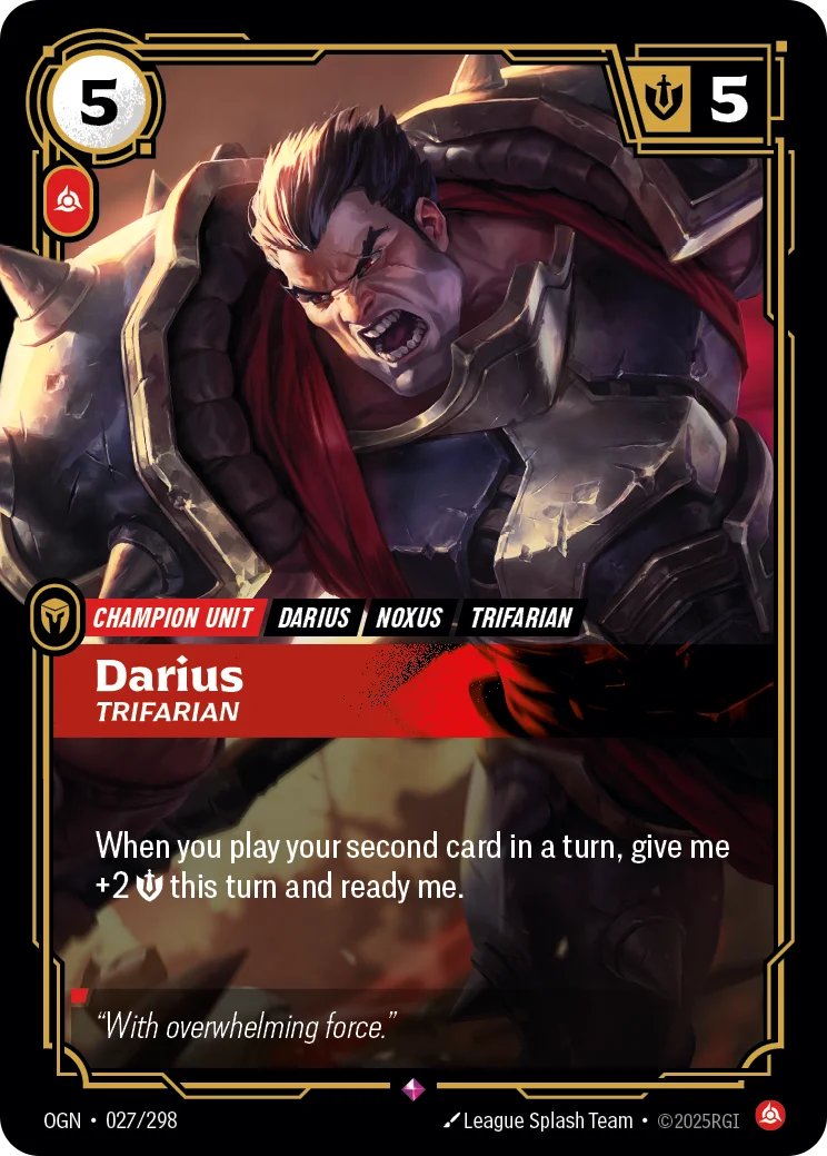 Darius, Trifarian — Riftbound card OGN 027