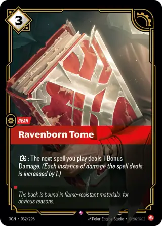Ravenborn Tome — Riftbound card OGN 032