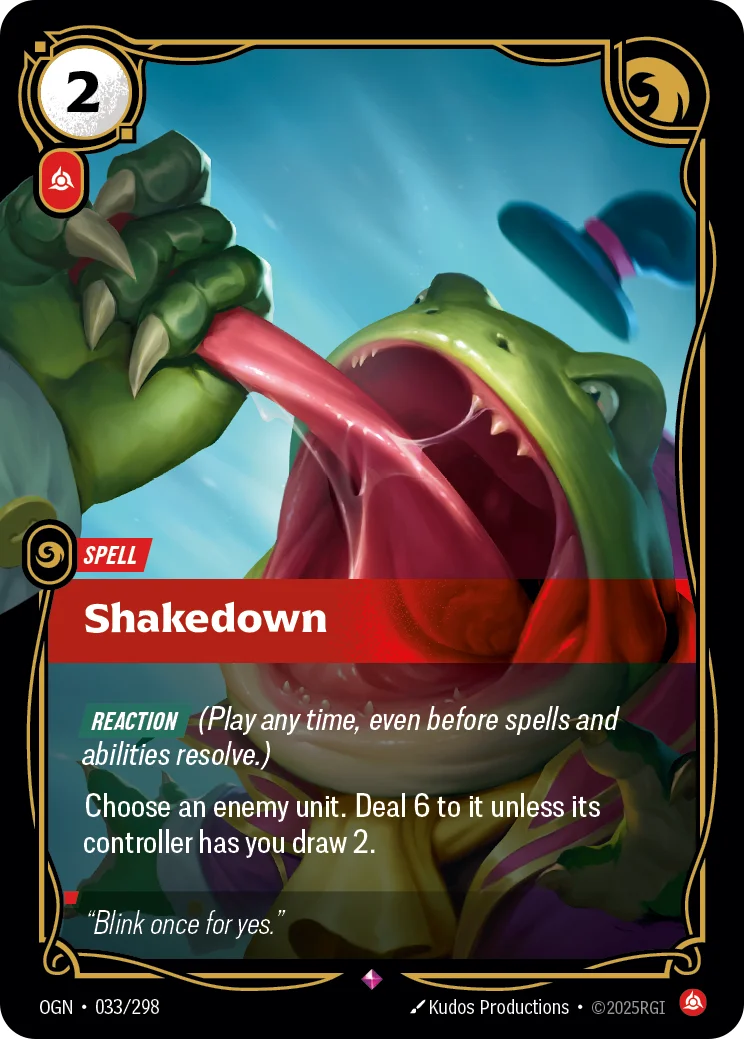 Shakedown — Riftbound card OGN 033