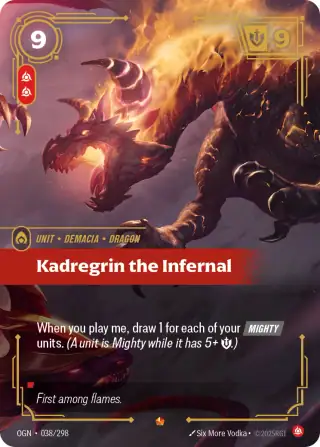 Kadregrin the Infernal — Riftbound Epic card OGN 038