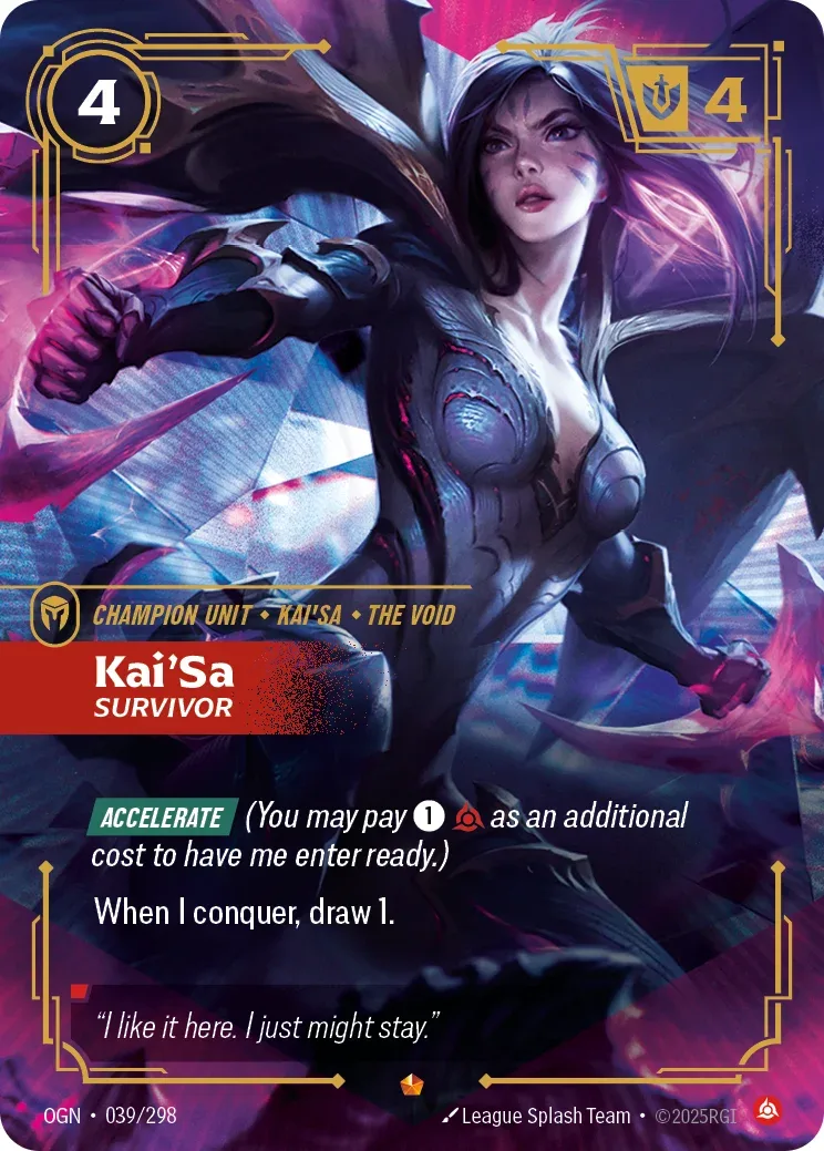 Kai'Sa, Survivor — Riftbound Epic card OGN 039