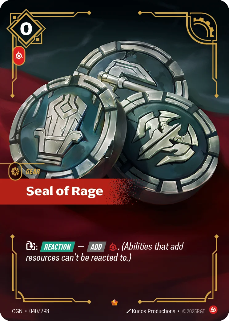 Seal of Rage — Riftbound Epic card OGN 040