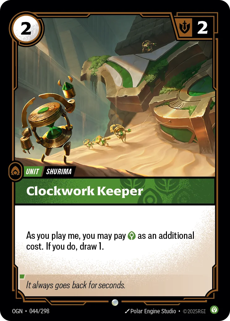 Clockwork Keeper — Riftbound card OGN 044