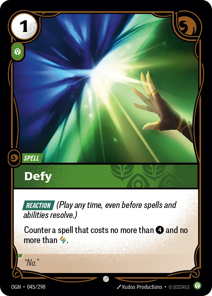 Defy — Riftbound card OGN 045