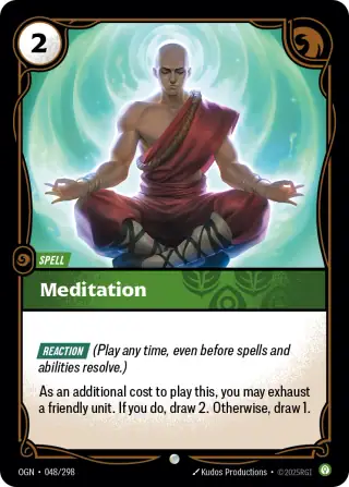 Meditation — Riftbound card OGN 048