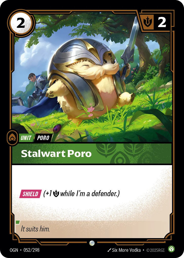 Stalwart Poro — Riftbound promo card OGN 052
