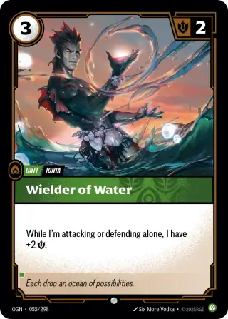 Wielder of Water — Riftbound card OGN 055