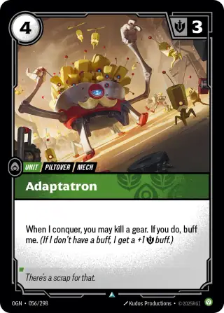 Adaptatron — Riftbound card OGN 056