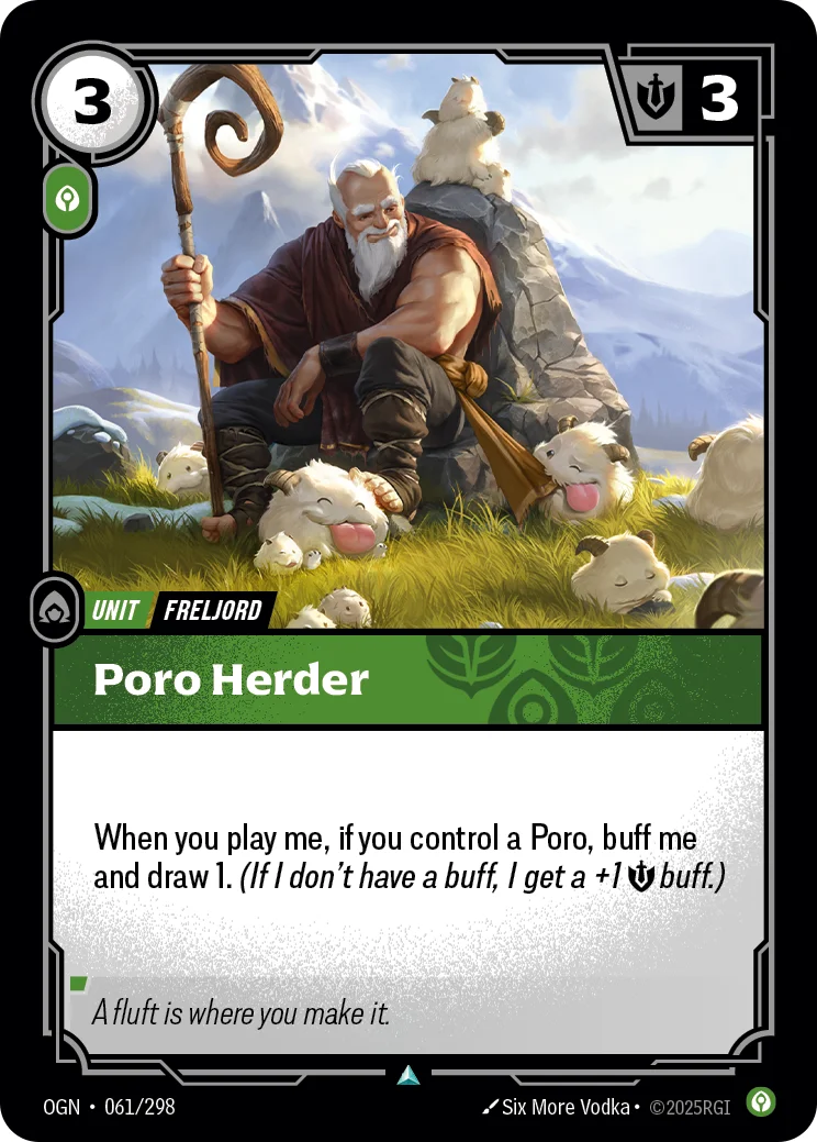Poro Herder — Riftbound card OGN 061