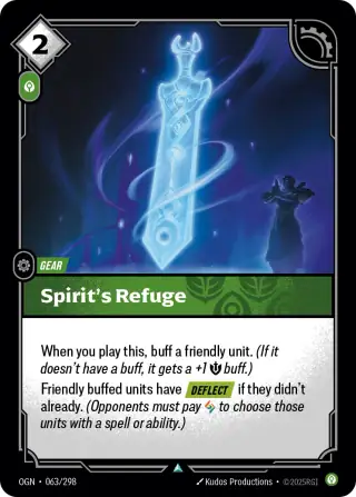 Spirit's Refuge — Riftbound card OGN 063