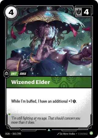 Wizened Elder — Riftbound card OGN 065