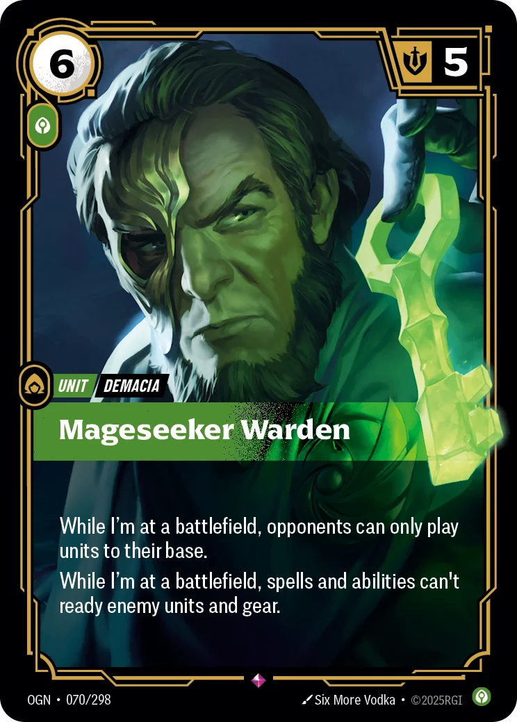 Mageseeker Warden — Riftbound card OGN 070
