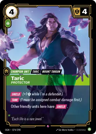 Taric, Protector — Riftbound card OGN 074