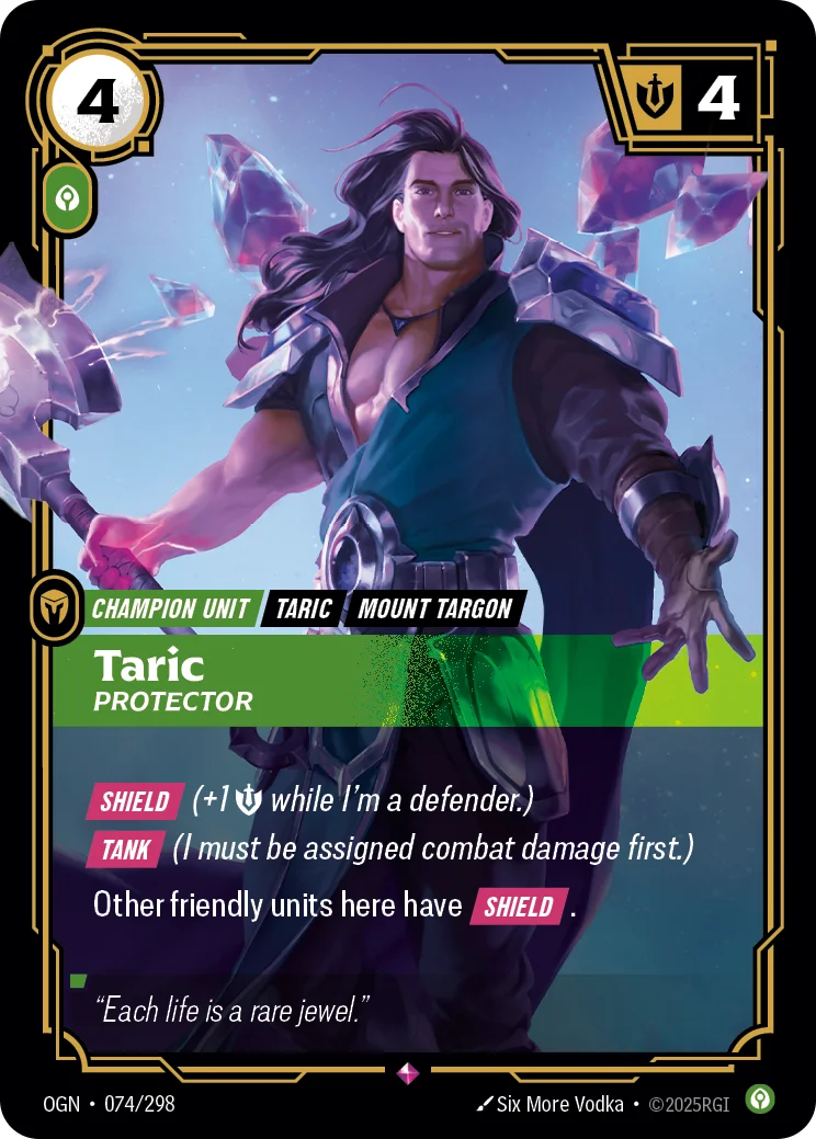 Taric, Protector — Riftbound card OGN 074