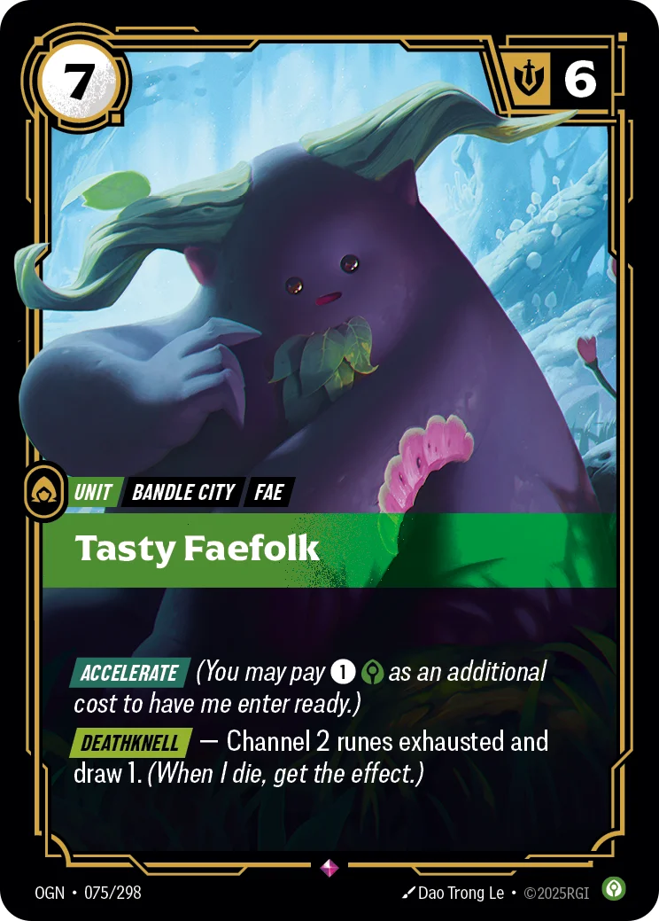 Tasty Faefolk — Riftbound card OGN 075