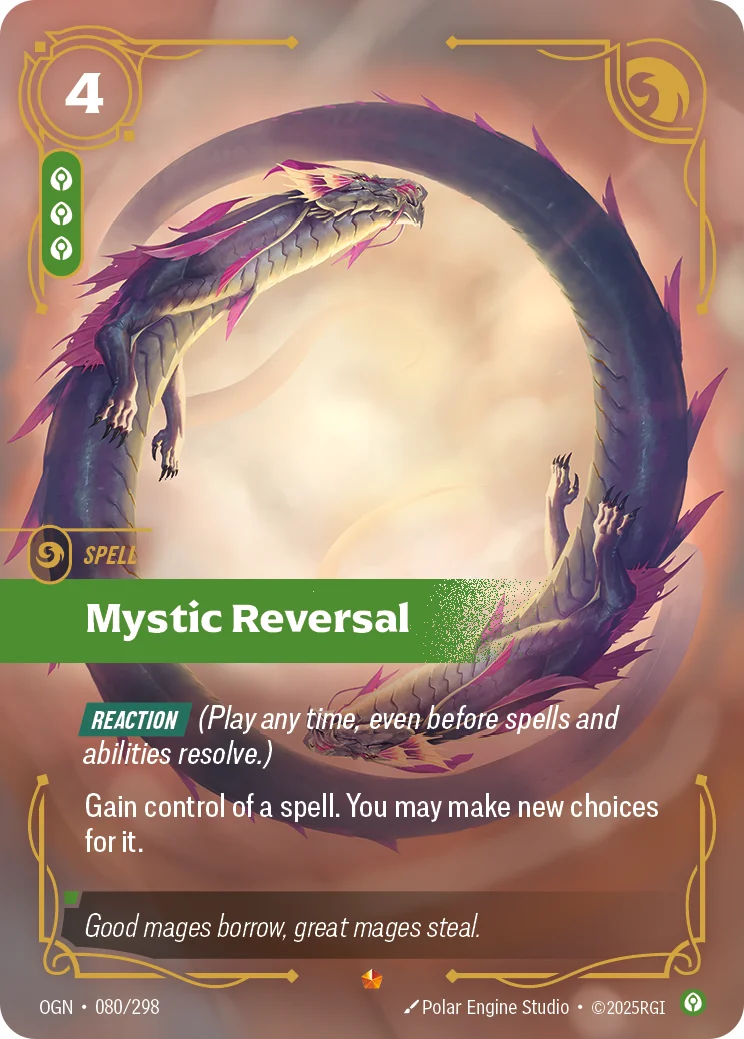 Mystic Reversal — Riftbound Epic card OGN 080