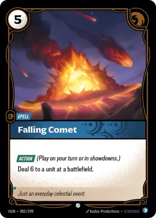 Falling Comet — Riftbound card OGN 085