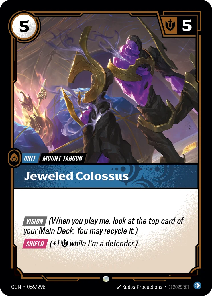 Jeweled Colossus — Riftbound card OGN 086