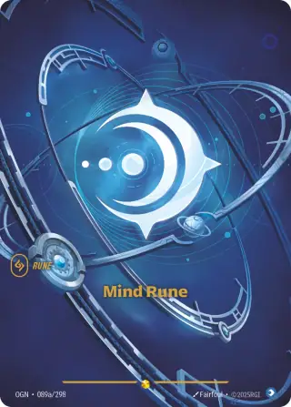 Mind Rune — Riftbound Showcase card OGN 089a