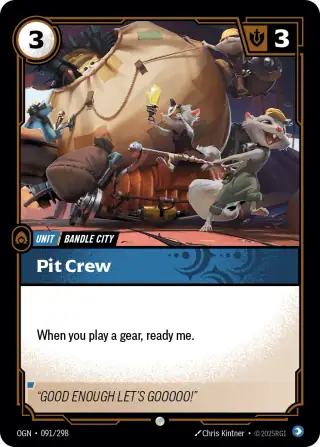 Pit Crew — Riftbound card OGN 091