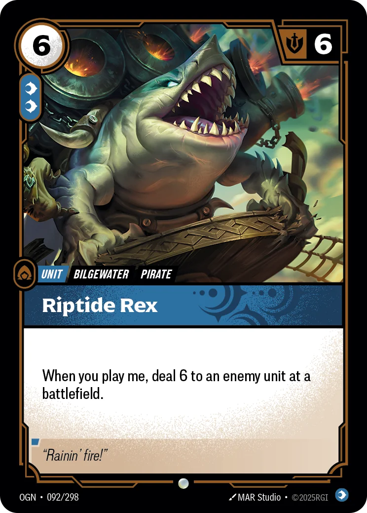 Riptide Rex — Riftbound card OGN 092