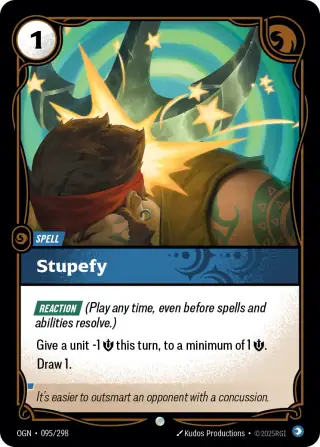 Stupefy — Riftbound card OGN 095