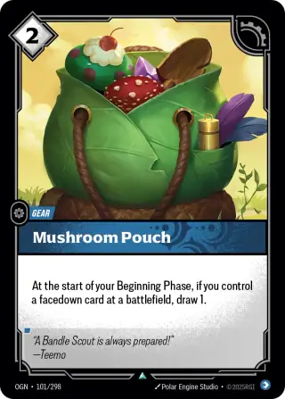 Mushroom Pouch — Riftbound card OGN 101