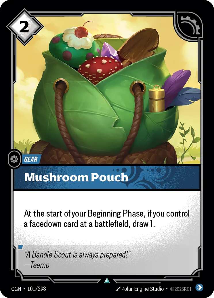 Mushroom Pouch — Riftbound card OGN 101