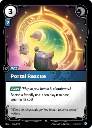 Portal Rescue — Riftbound card OGN 102