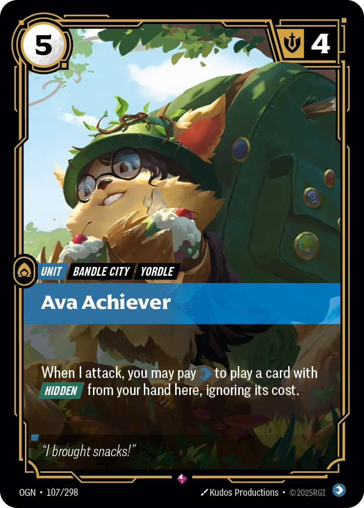 Ava Achiever — Riftbound card OGN 107