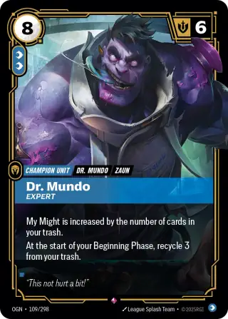 Dr. Mundo, Expert — Riftbound card OGN 109